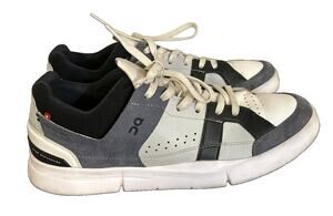 On Cloud Men’s The Roger Clubhouse Running Shoes Black Gray White Sz 10.5 EUC